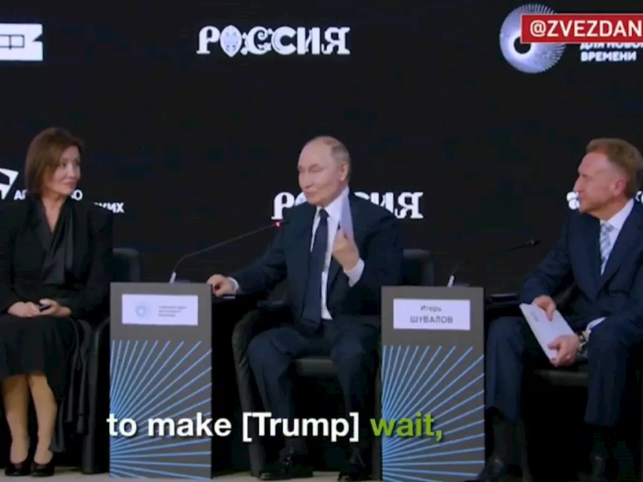 'Devo andare, potrebbe arrabbiarsi'. E Putin abbandona un forum per la telefonata con Trump