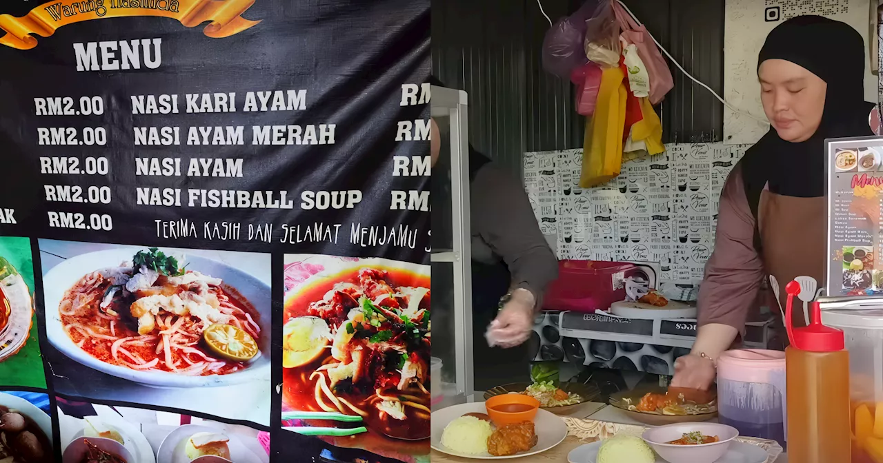 Warung ‘Legend’ Di Kuching Ini Masih Tawarkan Makanan RM2 Lepas 30 Tahun Berniaga