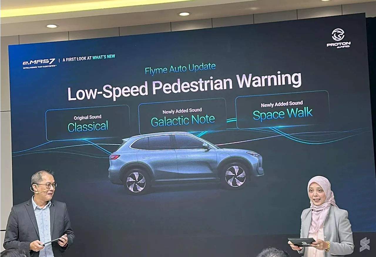 Proton e.MAS 7: 3 new Pedestrian Warning Sounds that replace the “Ice Cream Truck” tone