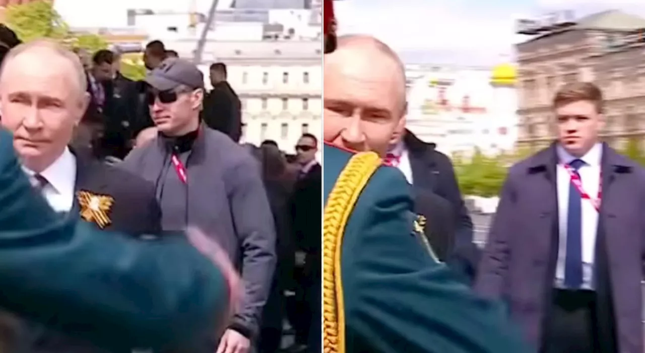 Putin teme per la sua sicurezza: guardia del corpo con drone intercettore alla parata del Giorno della Vittoria