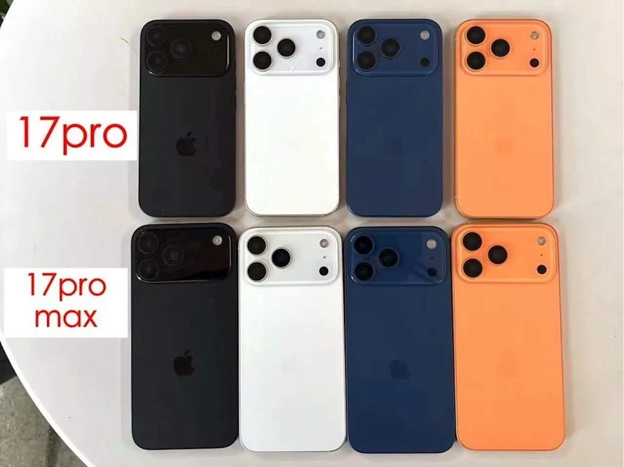 Leakster Shares Images Of Dummies For iPhone 17 Range