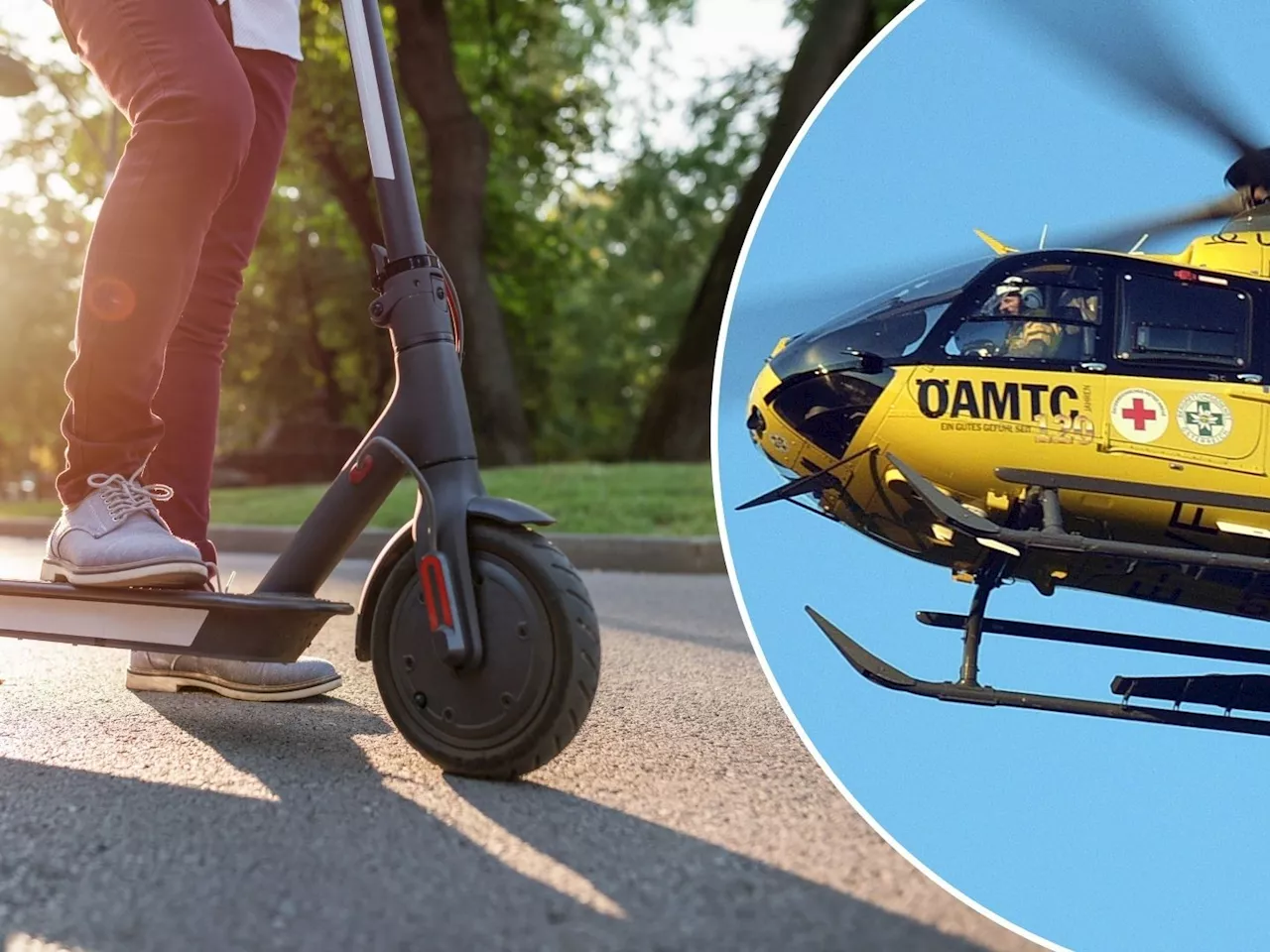 Kind (10) bei E-Scooter-Unfall in Hohenems schwer verletzt