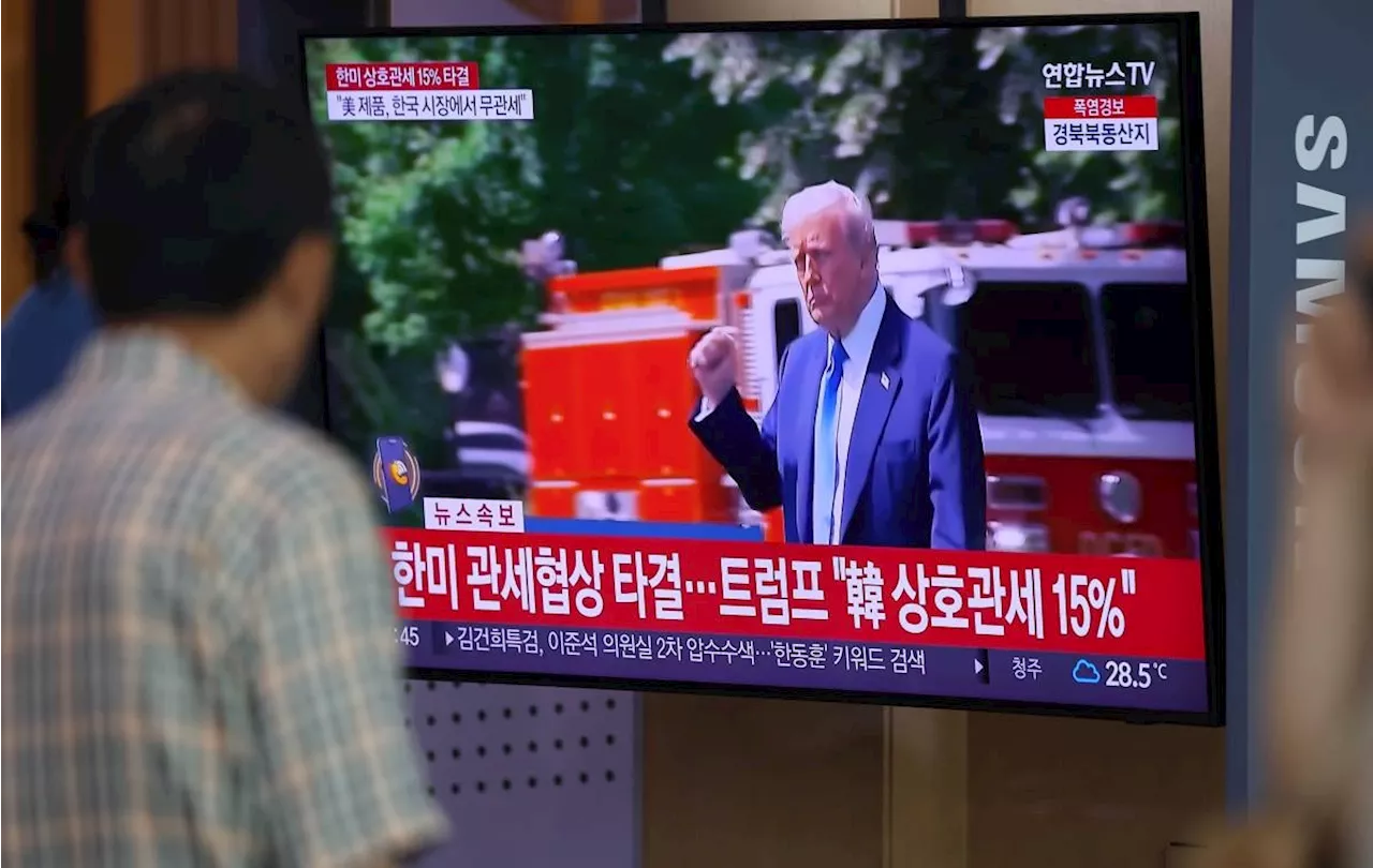 Trump says US to impose 15 percent tariff on South Korean goods