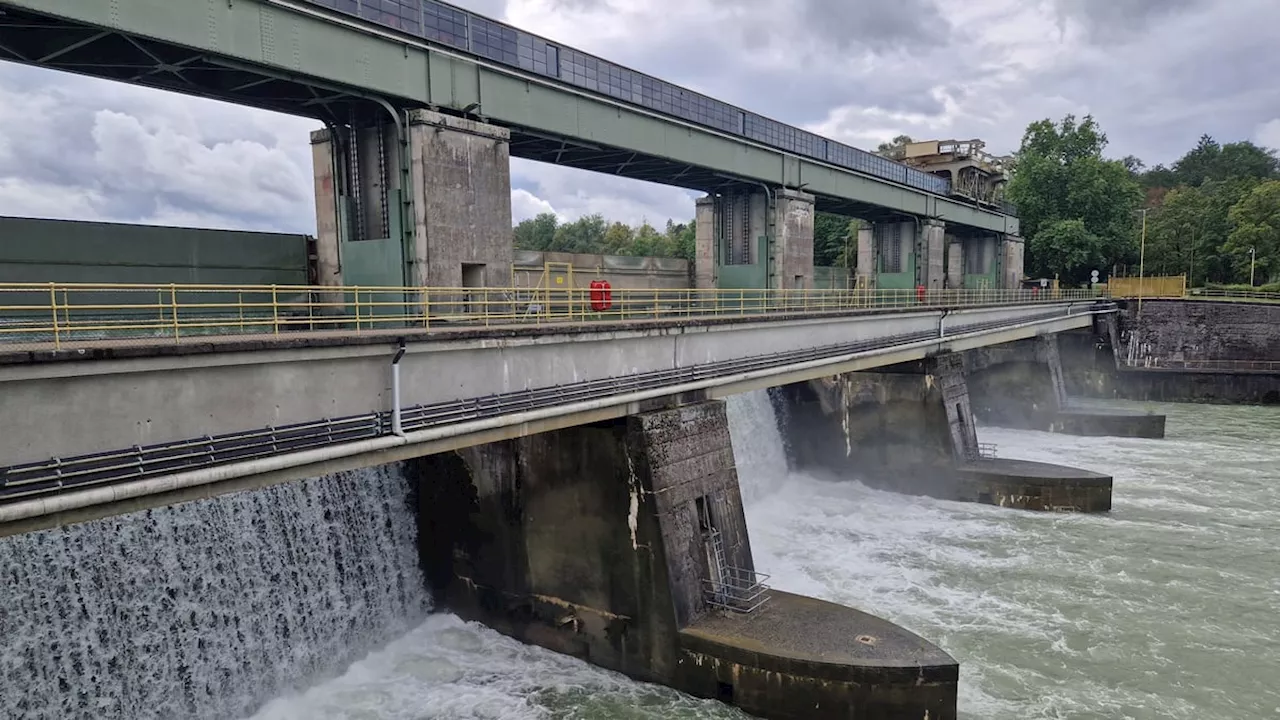 Aargau: Stromproduktion bei Wasserkraftwerken bricht ein