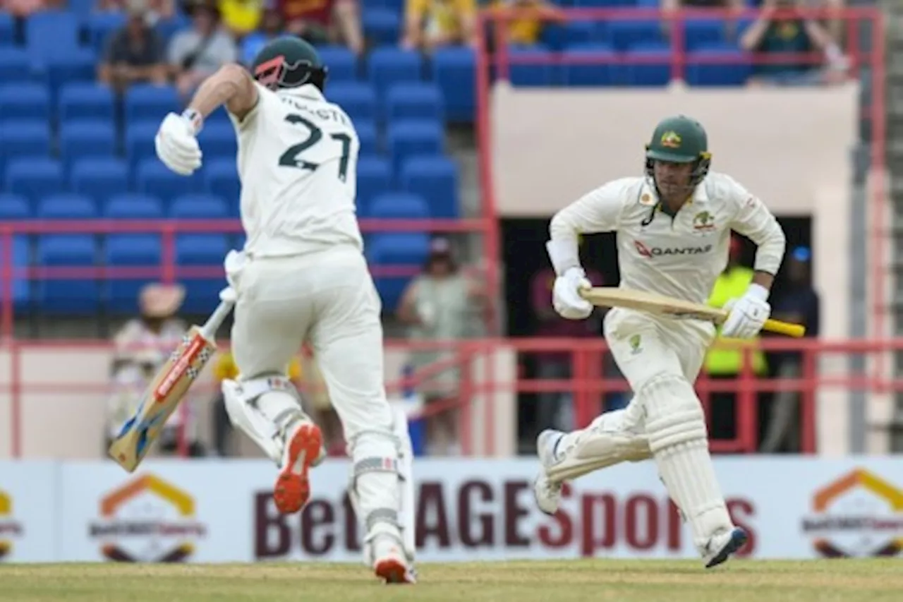 Webster and Carey again steady Australia in West Indies