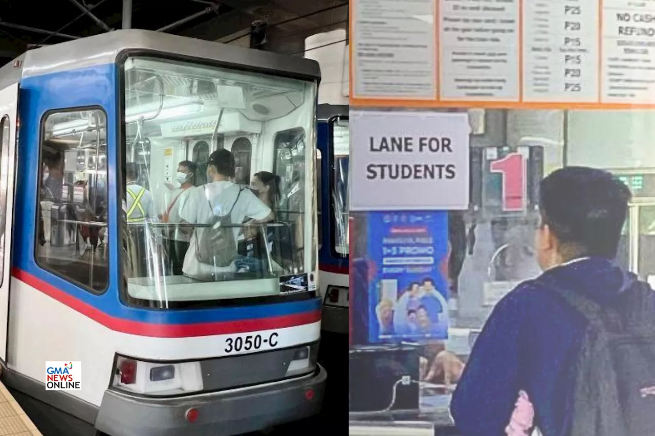 Dedicated student lanes placed in MRT-3, LRT-2