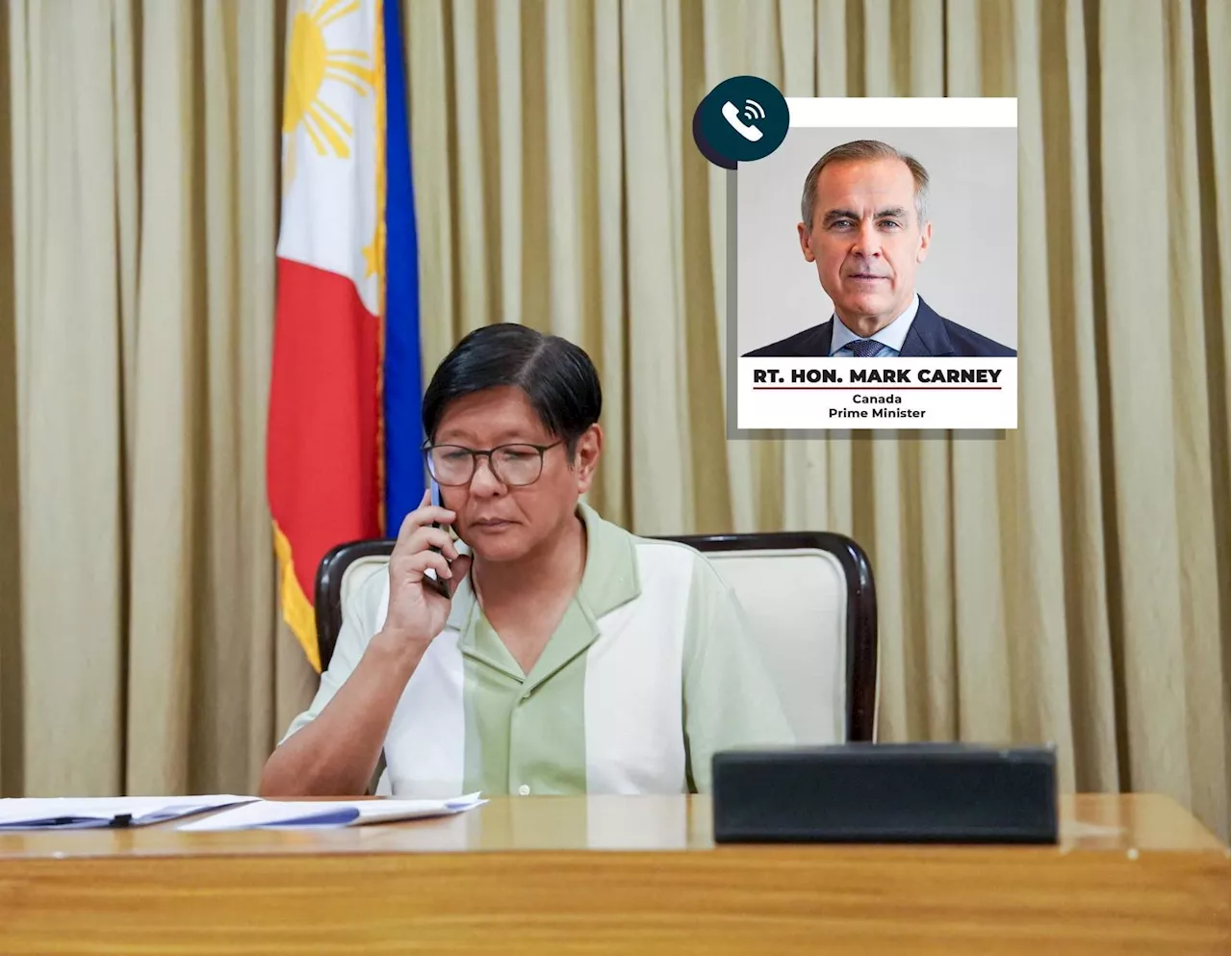 Marcos, Carney talk by phone to discuss Philippines-Canada relations