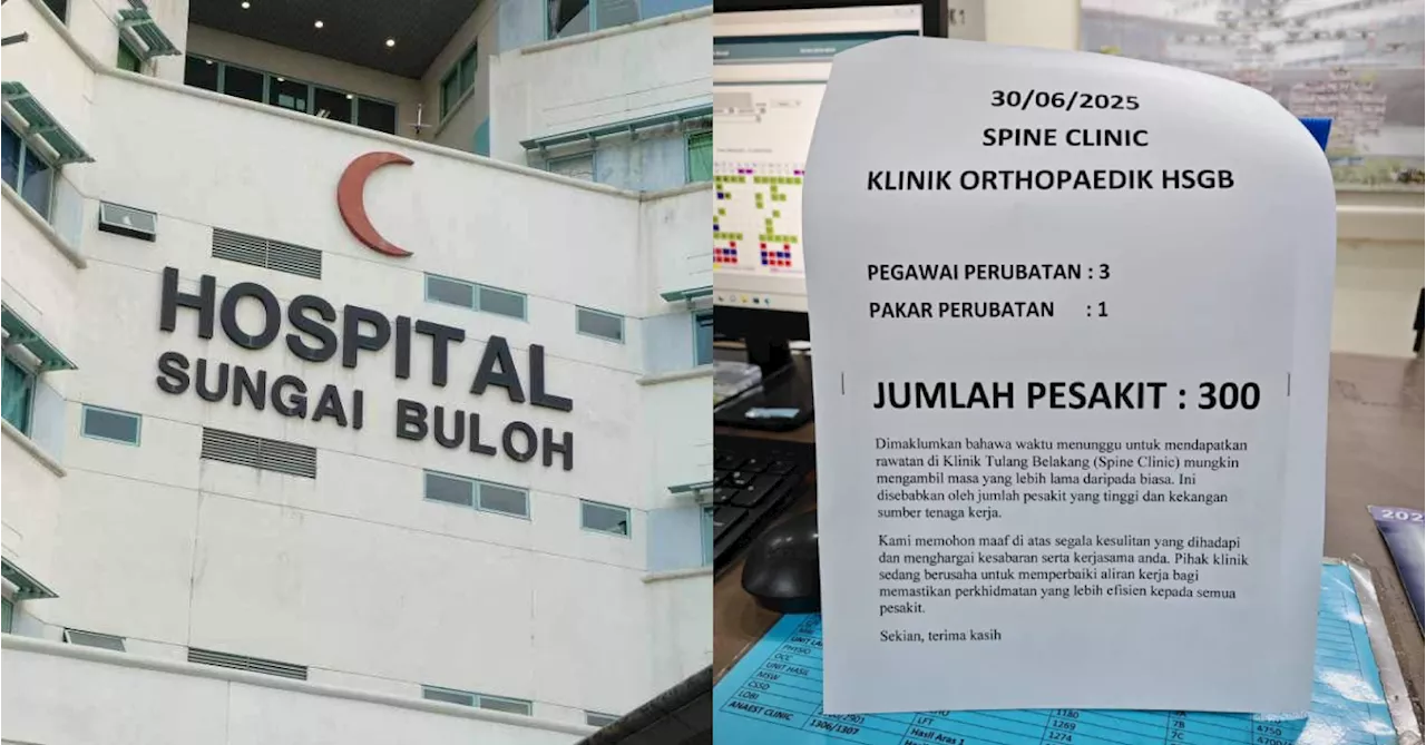 MOH Refutes Claim Only 4 Doctors Saw 300 Patients At Sungai Buloh Hospital