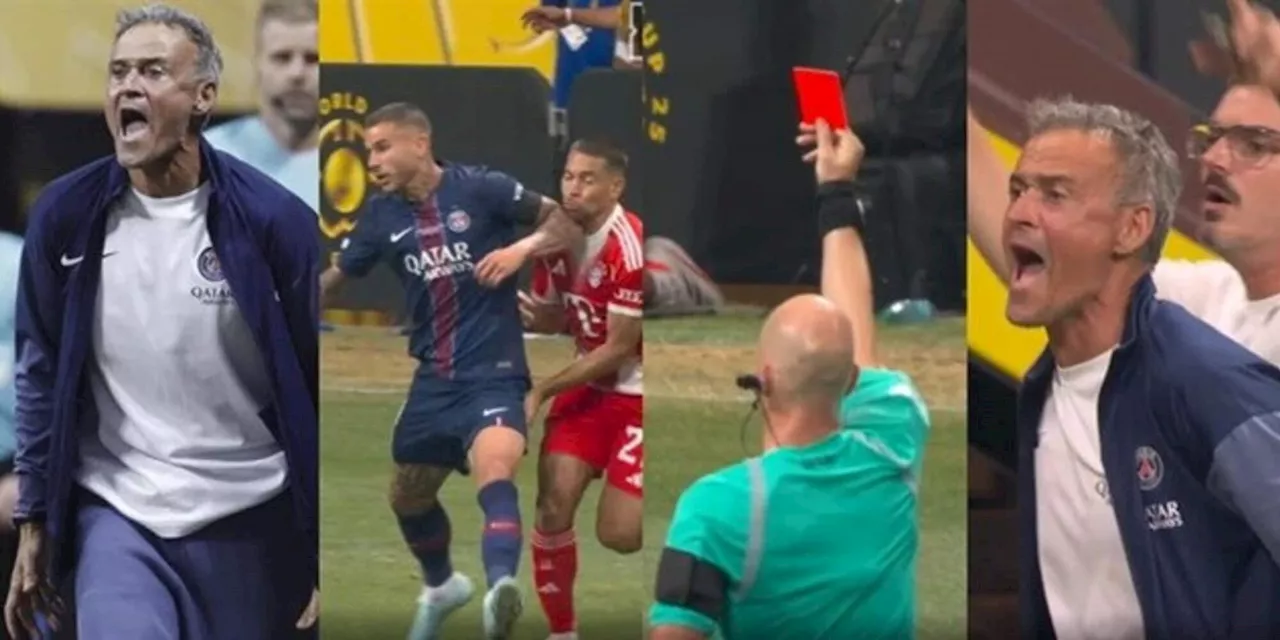 Luis Enrique è una furia contro Taylor: la reazione al cartellino rosso per Hernandez