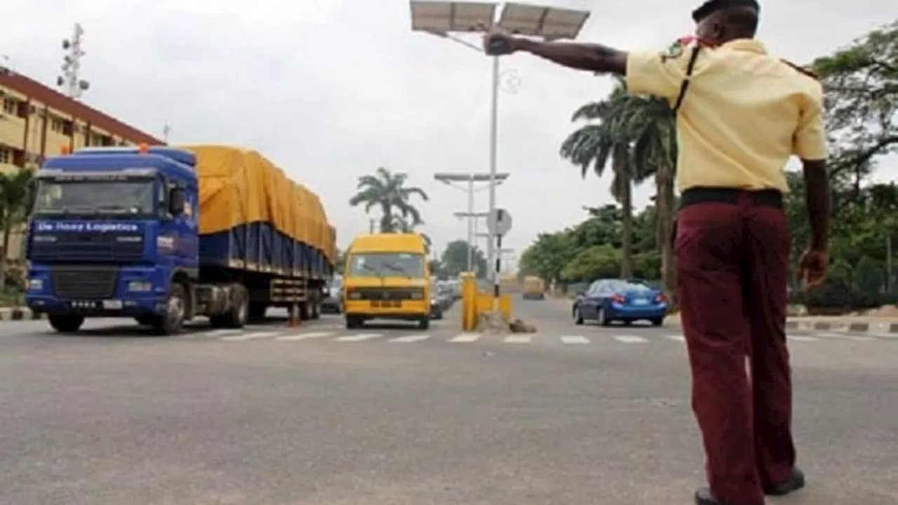 Man escapes death as container-laden truck crushes minivan in Lagos