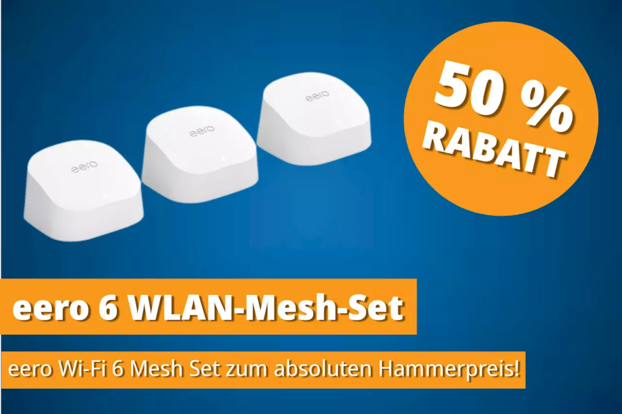 Endlich flächendeckendes WLAN: Amazon eero 6 Mesh-System zum absoluten Bestpreis