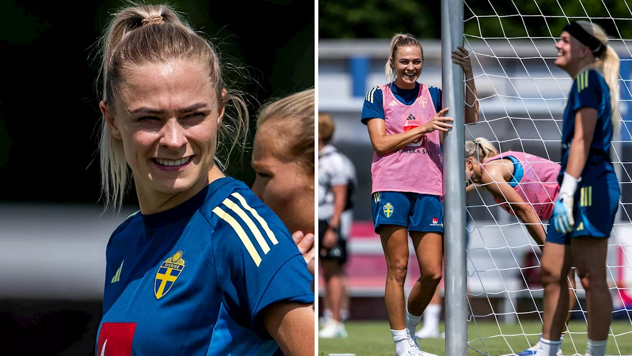 Glädjebeskedet: Fridolina Rolfö tränade fullt