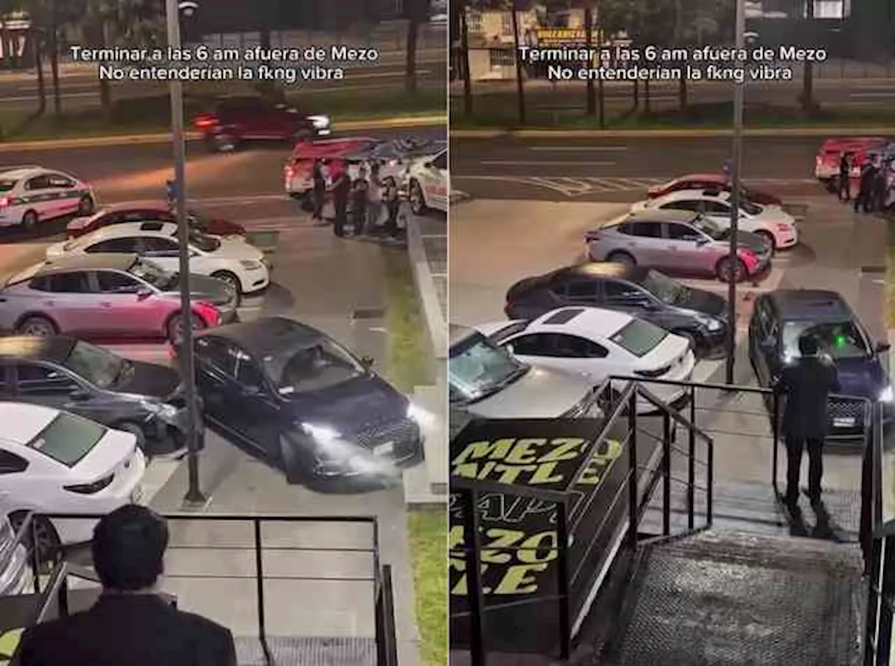 Causó destrozos con su auto… y el bar “Mezontle” se lo celebró, critican xalapeños por redes
