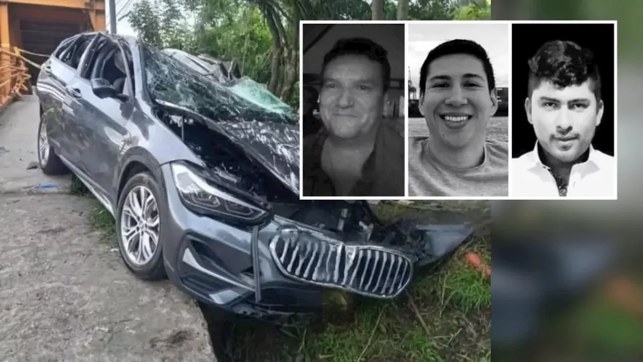 Lo que se sabe de las tres víctimas del fatal accidente de camioneta BMW en Paipa: esta era la razón de su viaje