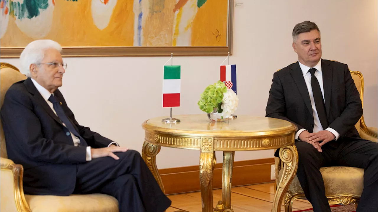 Mattarella in Croazia: 'L'Ue è una rete commerciale aperta per la pace, sia modello per il mondo'
