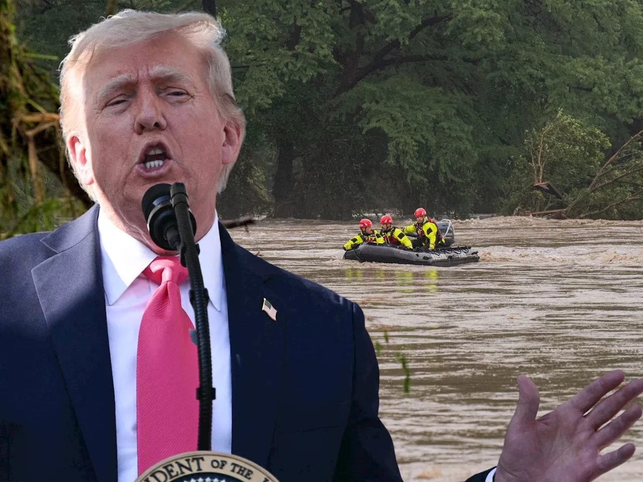 Flutkatastrophe Texas: Trump weist Schuld ab