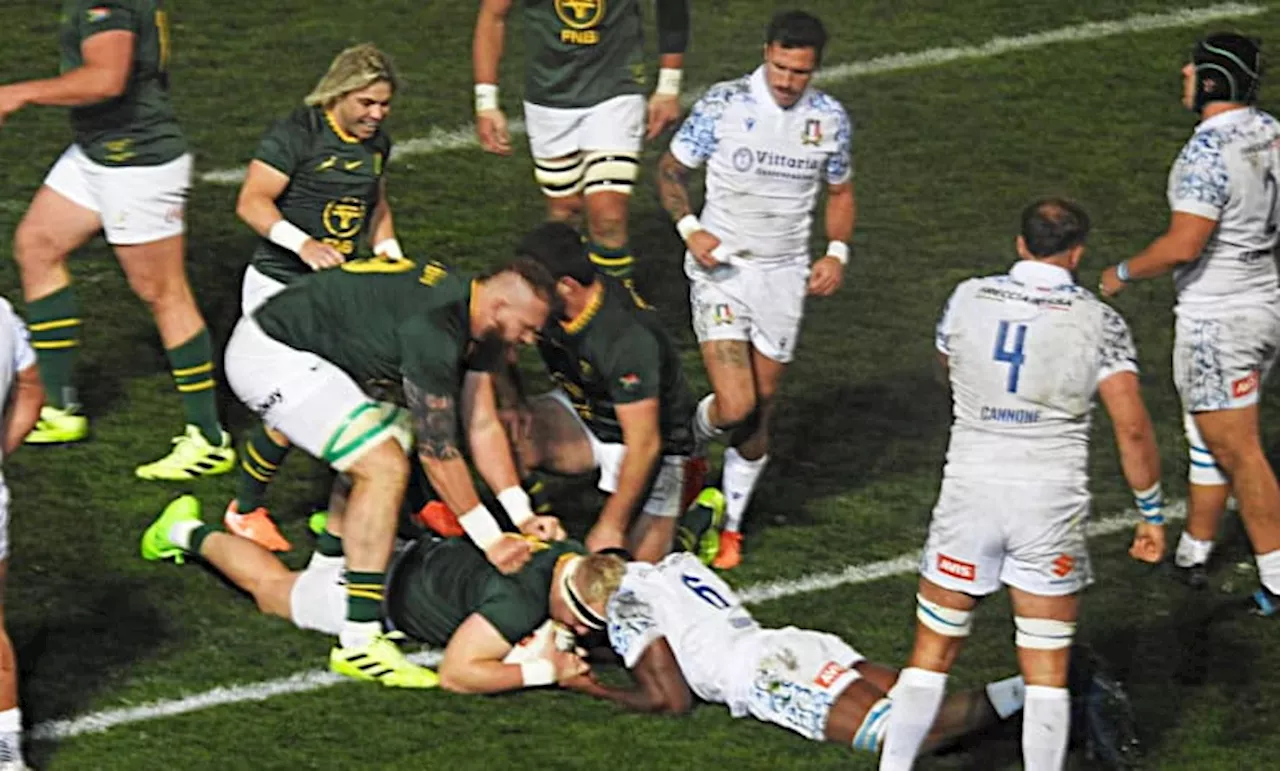 Springboks reflect on mistakes, vow stronger showing against Italy