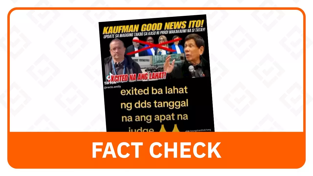 FACT CHECK: No ICC judges removed from Duterte’s case
