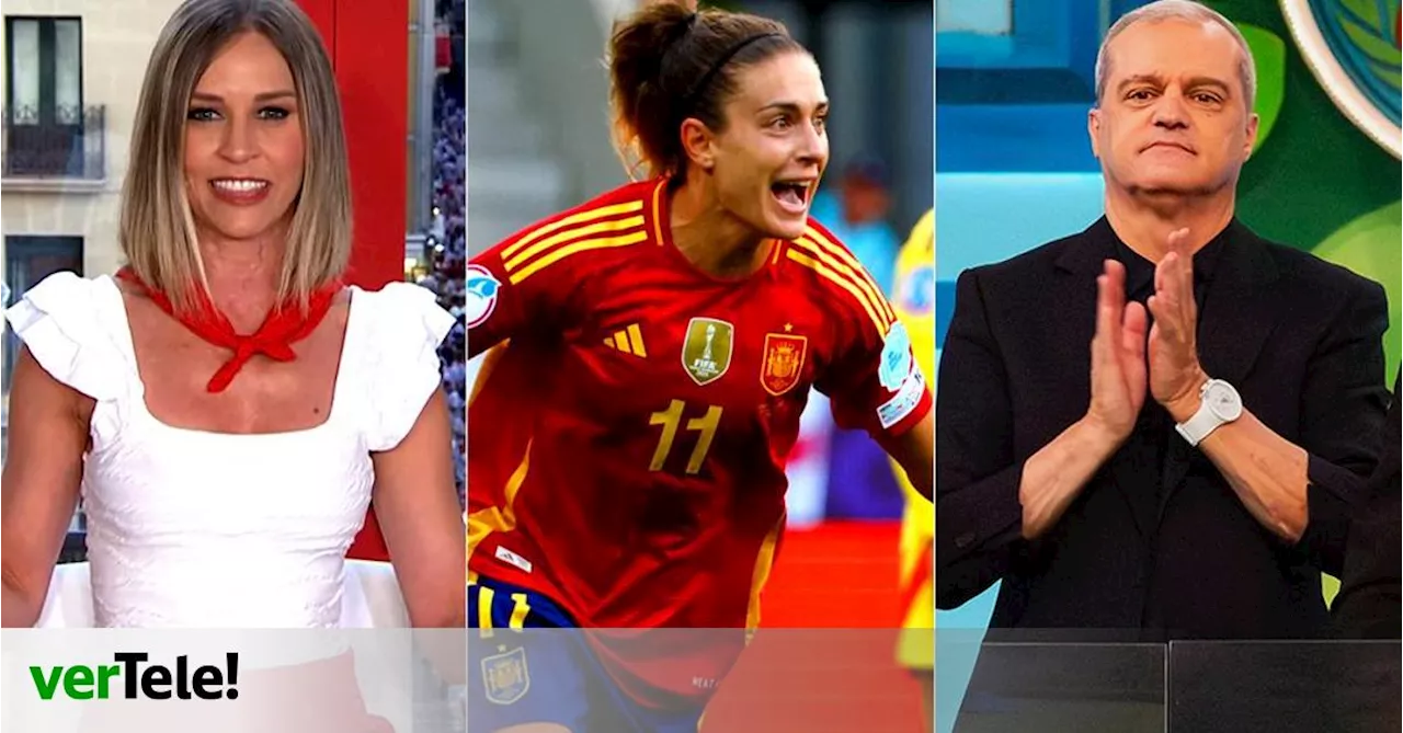 Gran día para La 1 con el encierro de San Fermín (44.7%), el triunfo de la selección femenina (18%) y el 'Grand Prix' (13.8%)