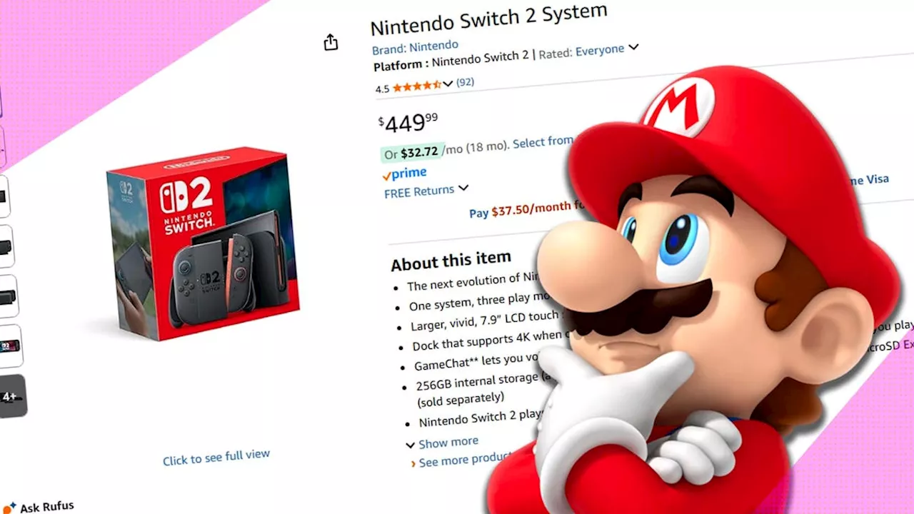 The Nintendo Switch 2 Is Finally Available On Amazon, But There's A Catch