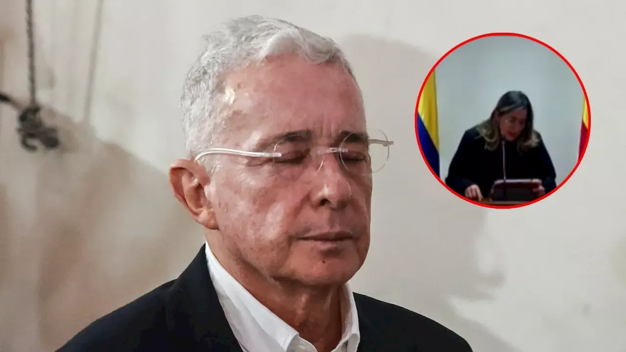 Momento exacto en el que la jueza condena a 12 años al expresidente Uribe