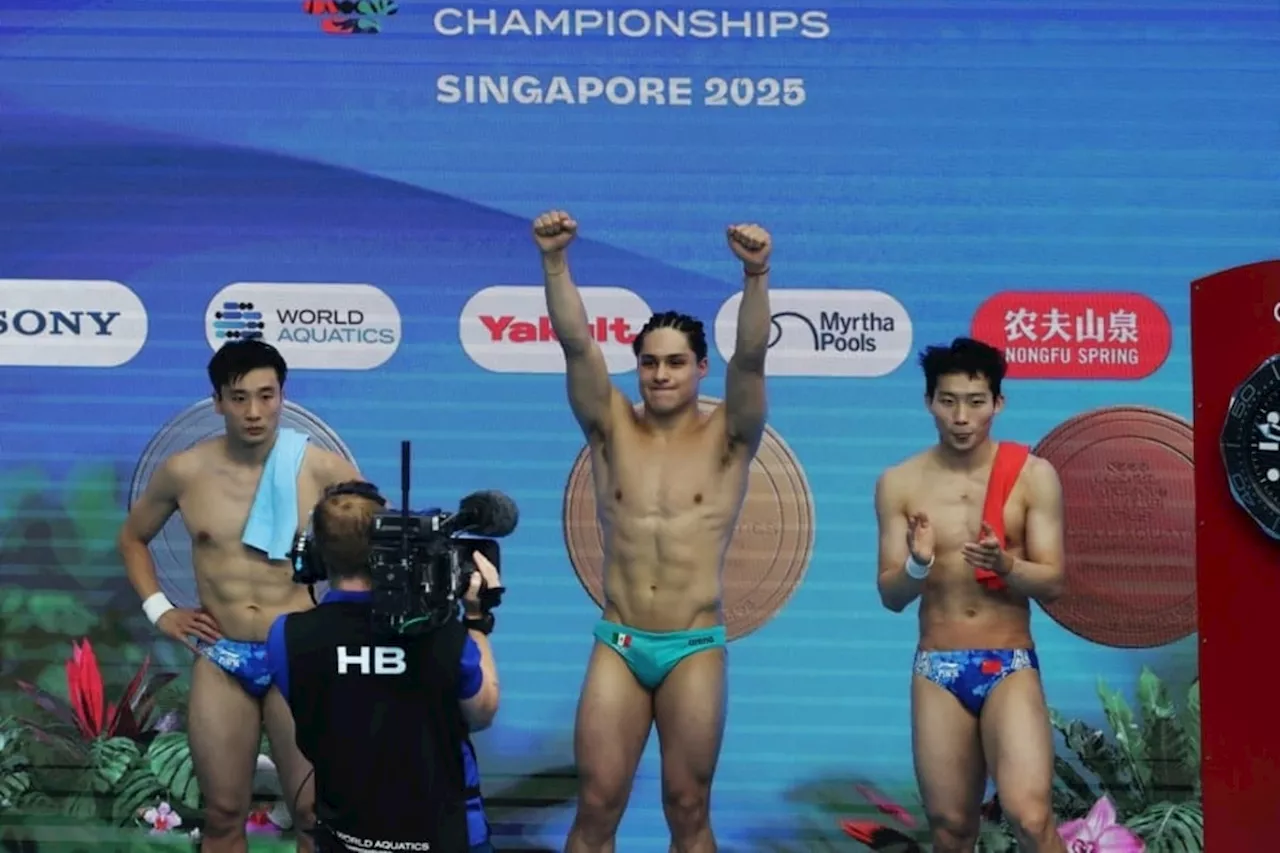 ¡Histórico! Osmar Olvera Se proclama campeón mundial en trampolín de 3m
