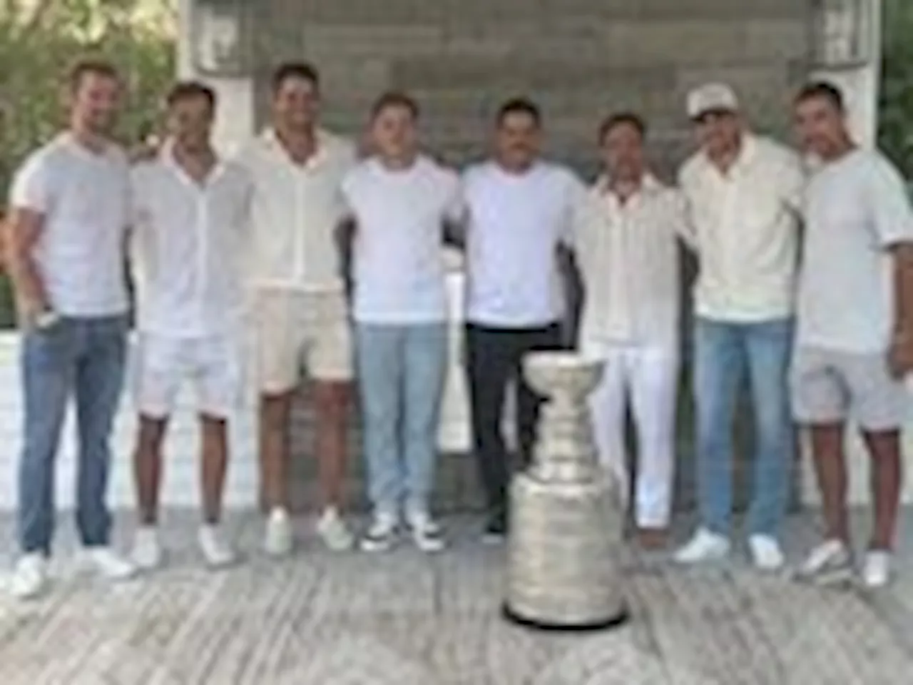 Brad Marchand celebrates day with Stanley Cup at private event in Nova Scotia