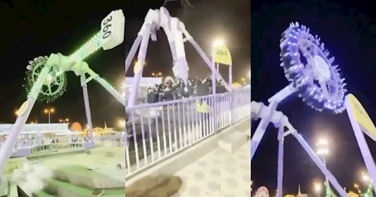 [VIDEO] Ride Fun Fair Patah Dua Atas Udara Masa Beroperasi, 23 Orang Cedera & 4 Parah