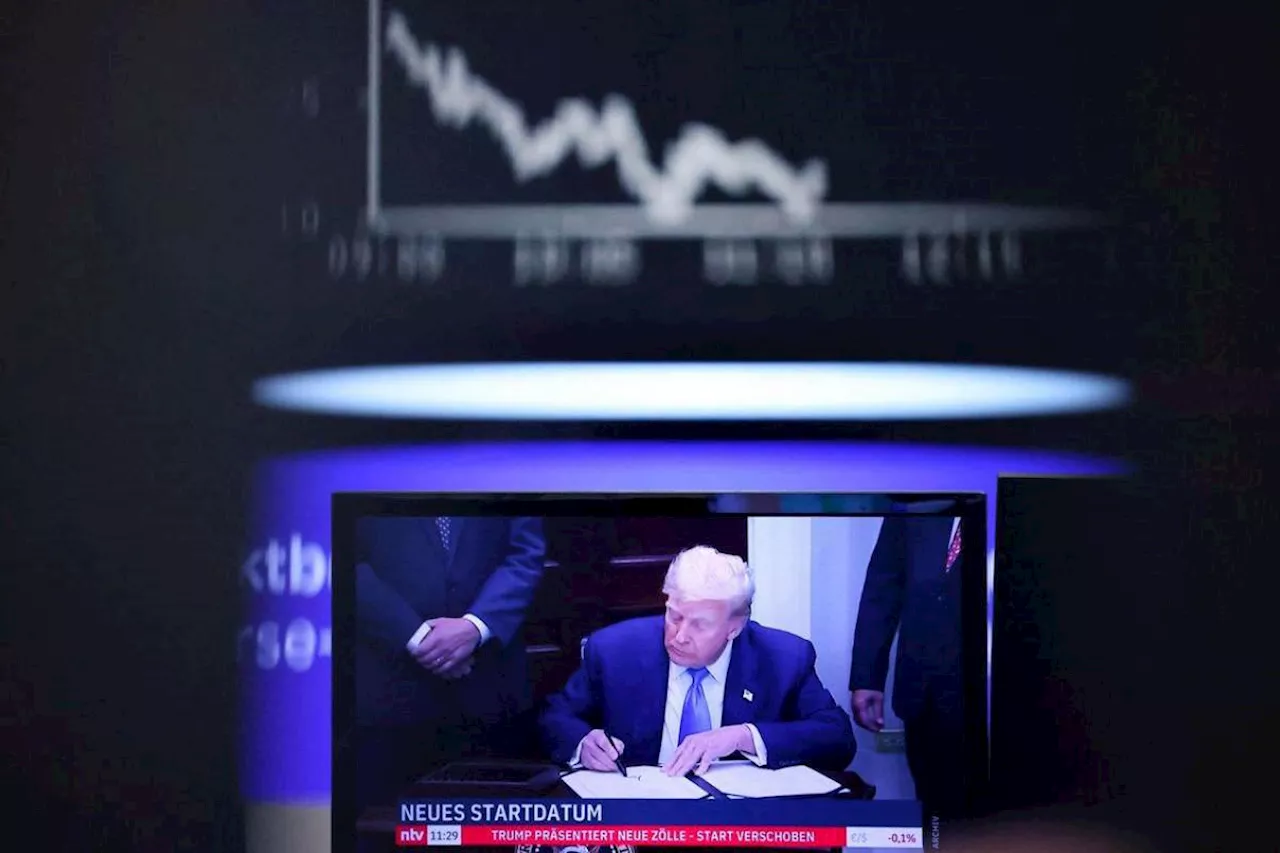 Global shares drop after Trump tariff shock hits markets
