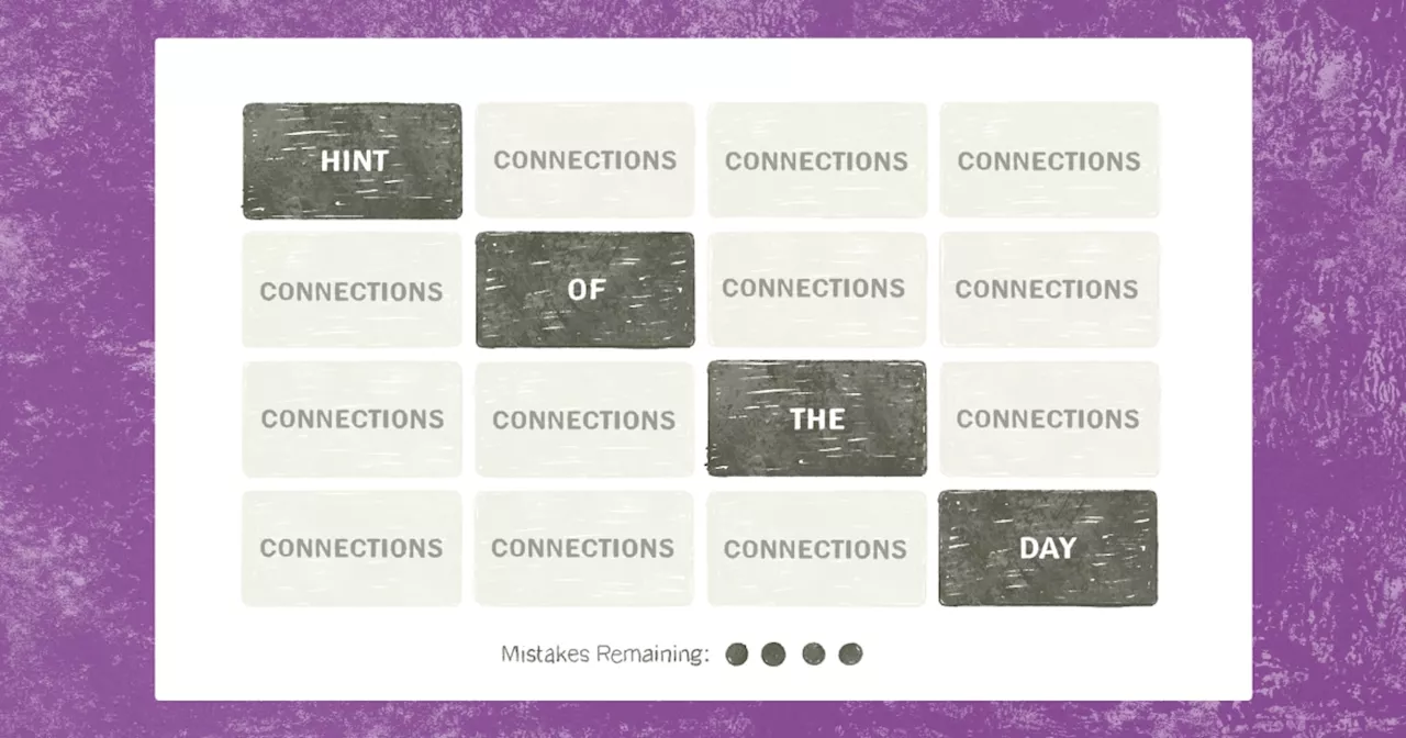 NYT Connections Hints and Answer for August 1, Puzzle #782