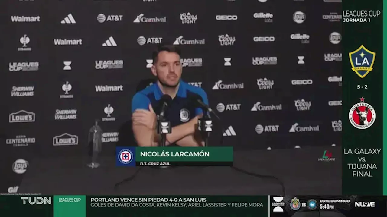 Nicolás Larcamón se queda sin explicaciones tras goleada a Cruz Azul