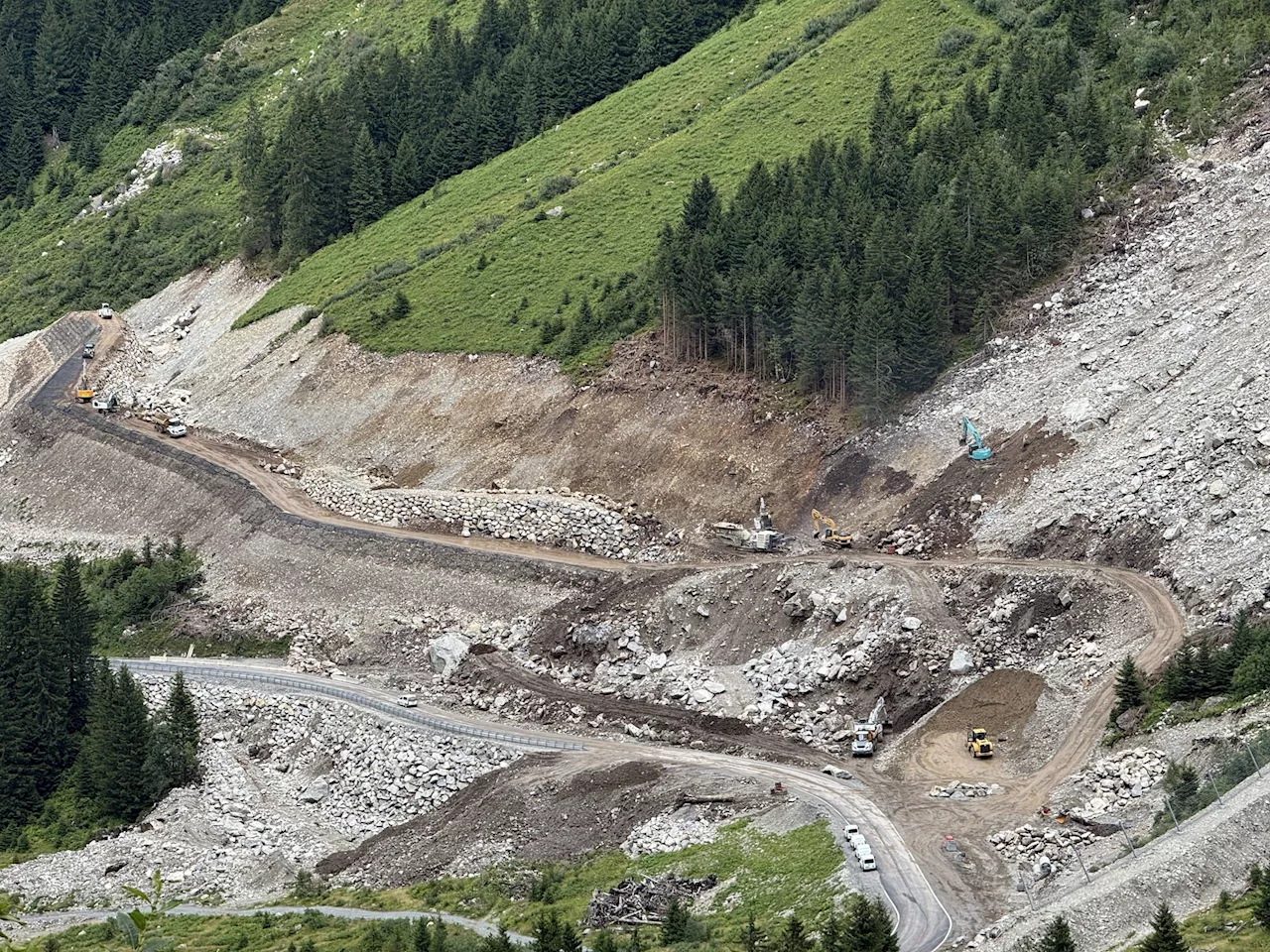 Silvretta Hochalpenstraße: So sieht die Baustelle derzeit aus