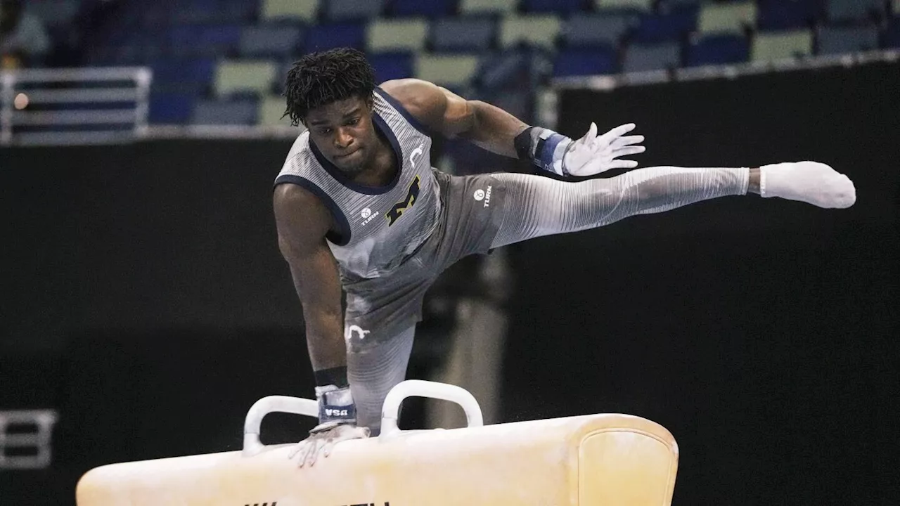 Frederick Richard challenges men's gymnastics norms with bold wardrobe choice