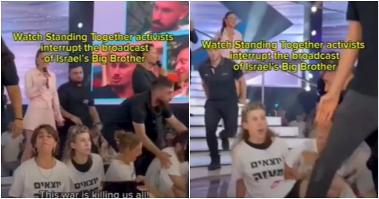 Grande Fratello in Israele interrotto in diretta tv da attivisti contro la guerra