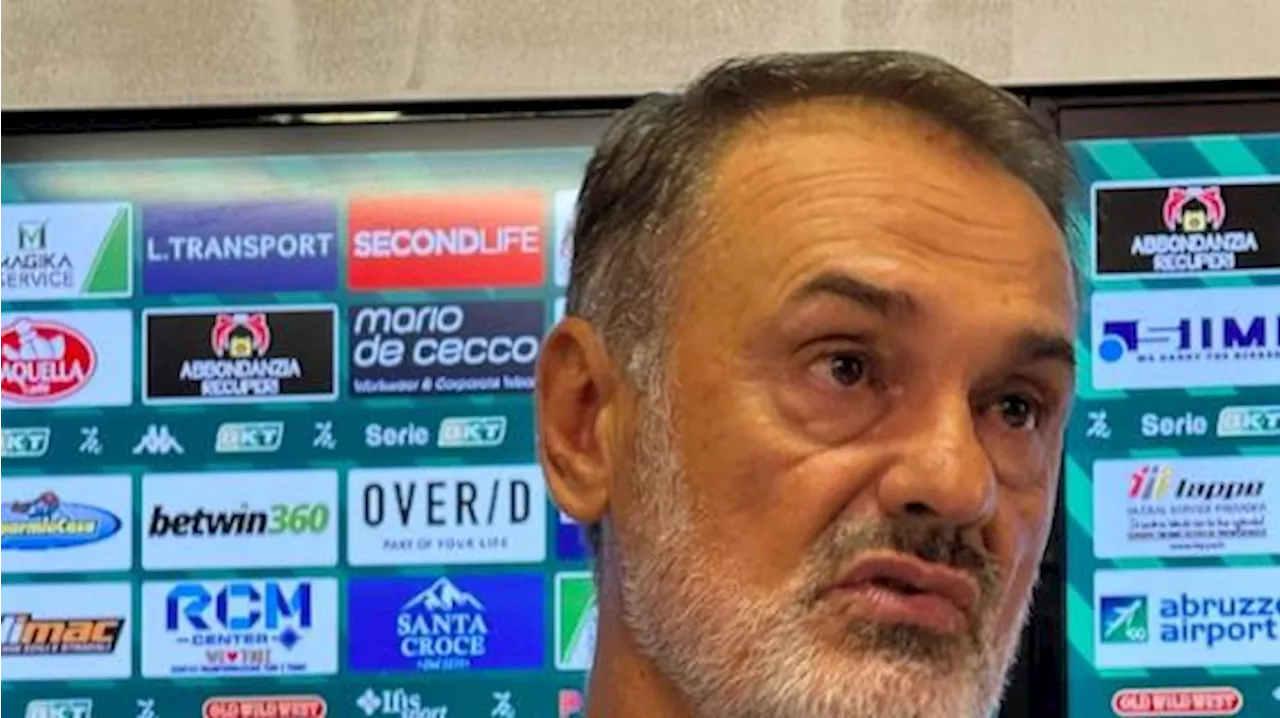 Vivarini non è contento dopo l'1-0 contro il Rimini: 'Mi aspettavo di più, concesso troppo'