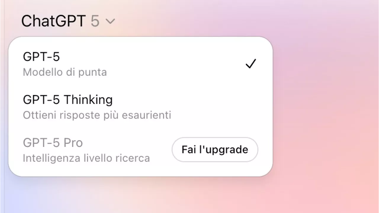 Problemi con Gpt-5, OpenAI ripubblica il modello precedente