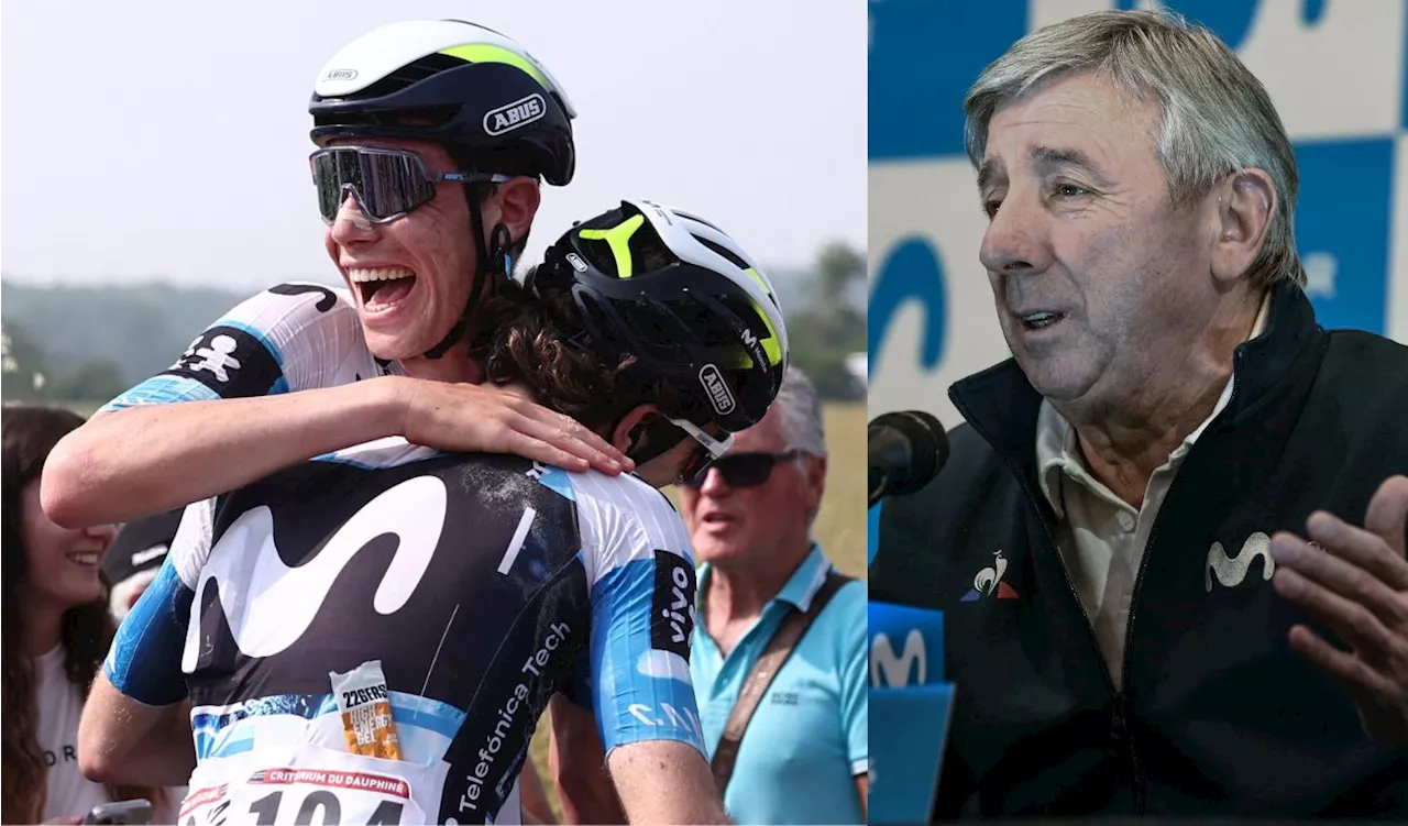 Movistar fichó a un ciclista colombiano y ya posa con Eusebio Unzué