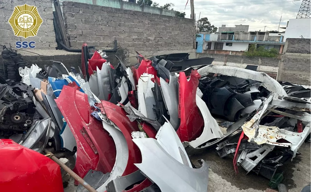 Vinculan a proceso a detenido por cateos en Iztapalapa; aseguraron 15 toneladas de autopartes