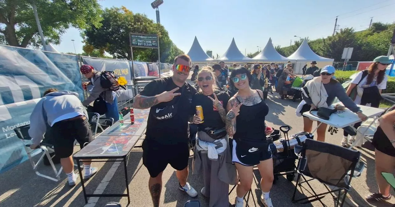 Die Frühstarter beim St. Pöltner Frequency: 'Chillen bis die Post abgeht'