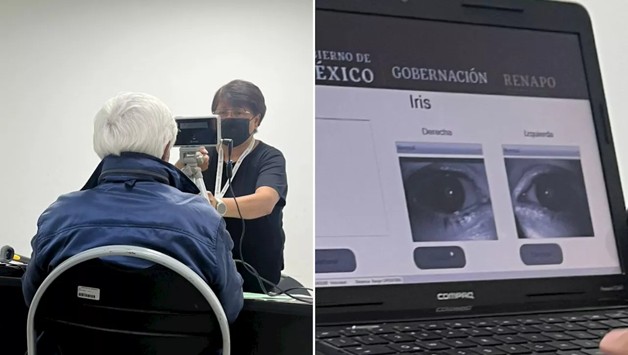 Con laptop, lector de huellas y cámara que capta iris, así toman tus datos para la CURP Biométrica