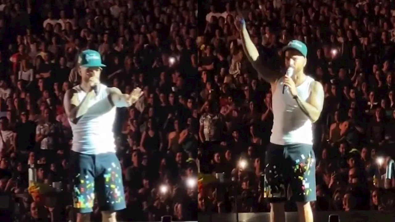 Video: Maluma interrumpió un show para retar a una madre que asistió con su bebé