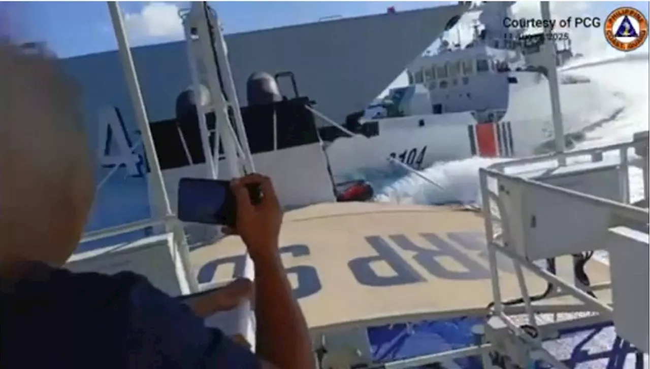 Chinese vessels collide while pursuing Philippine boat in West Philippine Sea