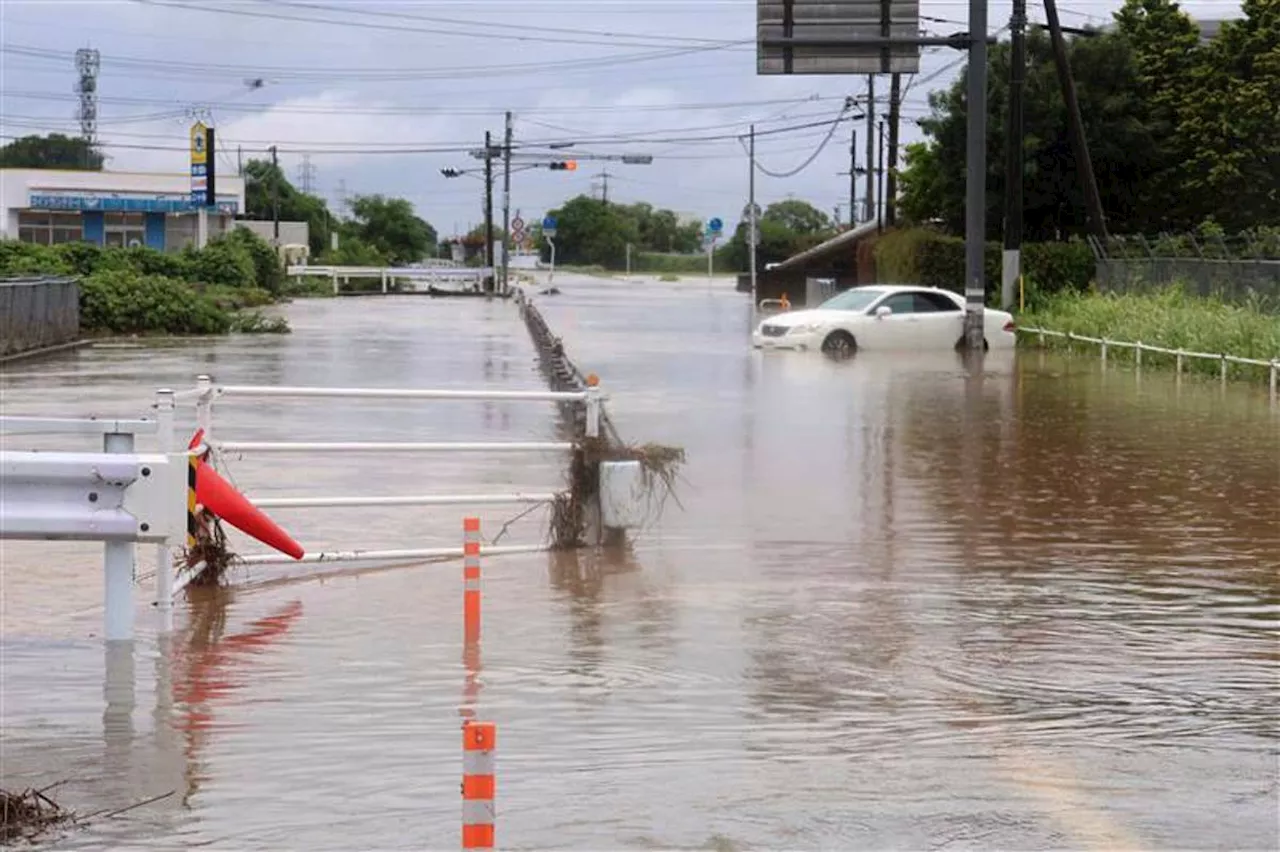 Heavy rains in Japan cause flooding, mudslides