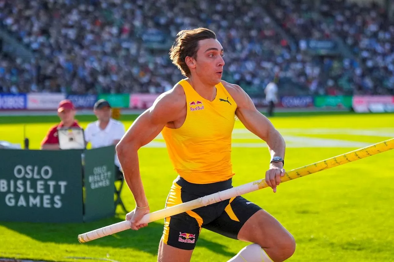 Duplantis defies gravity again, sets pole vault world record for 13th time