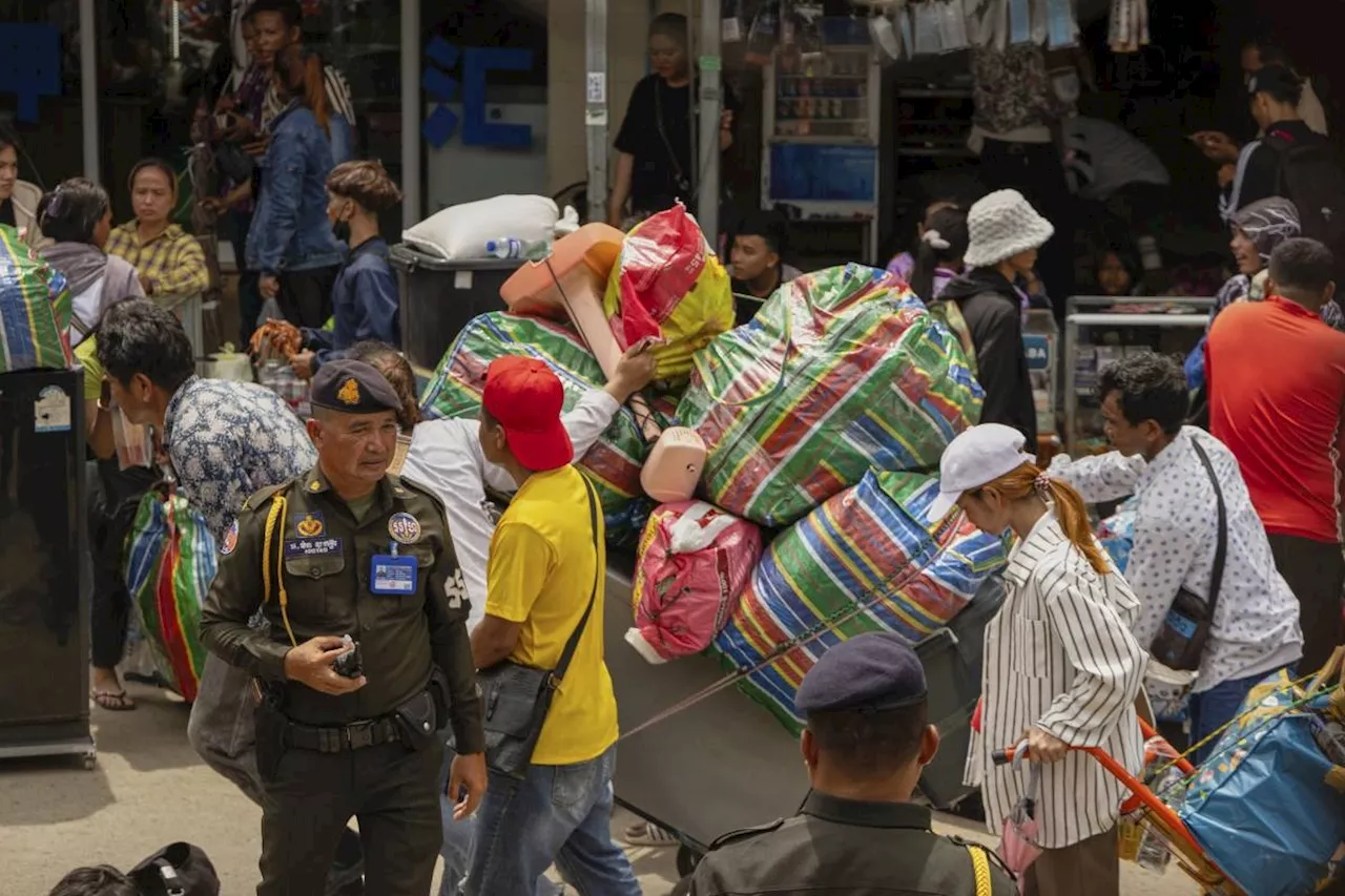 Cambodian migrant workers face an uncertain future as Thai border conflict drives them home