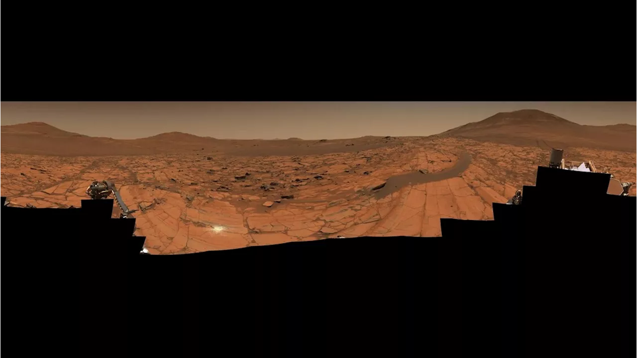 Rocce enigmatiche in uno dei panorami più nitidi di Marte