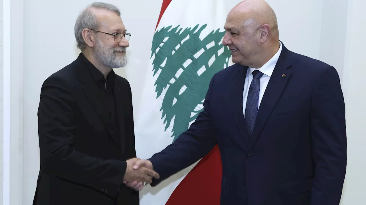 Lebanon says it rejects foreign intervention during visit by top Iranian official Ali Larijani