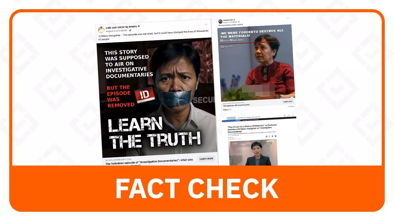 FACT CHECK: Post on ‘unaired’ documentary episode is fake, links to an investment scam