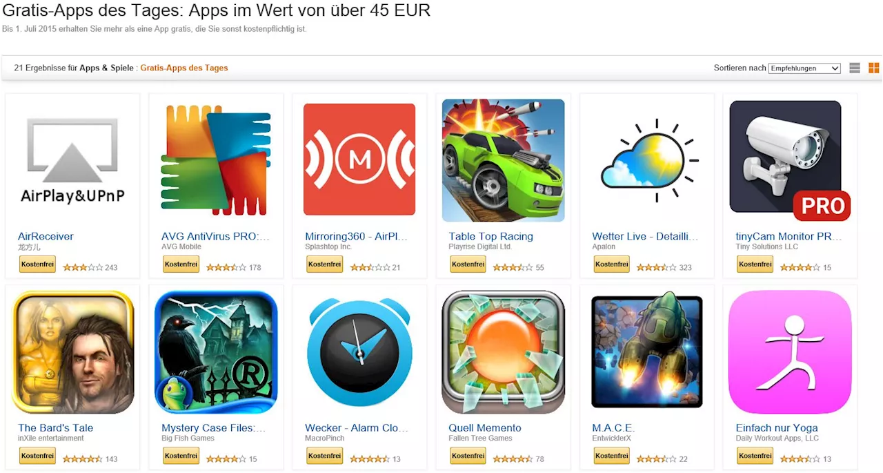 Amazon schliesst App-Store für Android in einer Woche