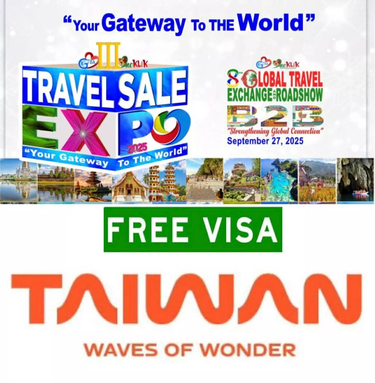 Discover Taiwan’s wonders at Oneklik-GTBA 3rd Travel Sale Expo 2025